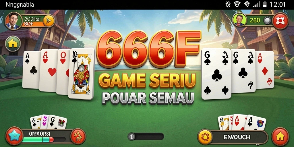 Tampilan gameplay seru dalam permainan Domino 666F.