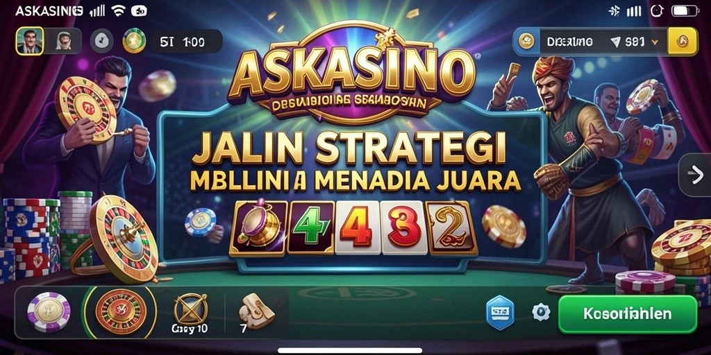Screenshot gameplay <strong>ASKASINO</strong> menampilkan pertempuran strategi yang mendebarkan.