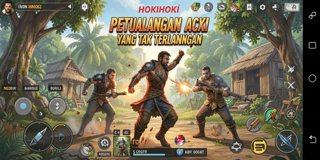 Tampilan menarik pada gameplay HOKIHOKI yang penuh aksi.