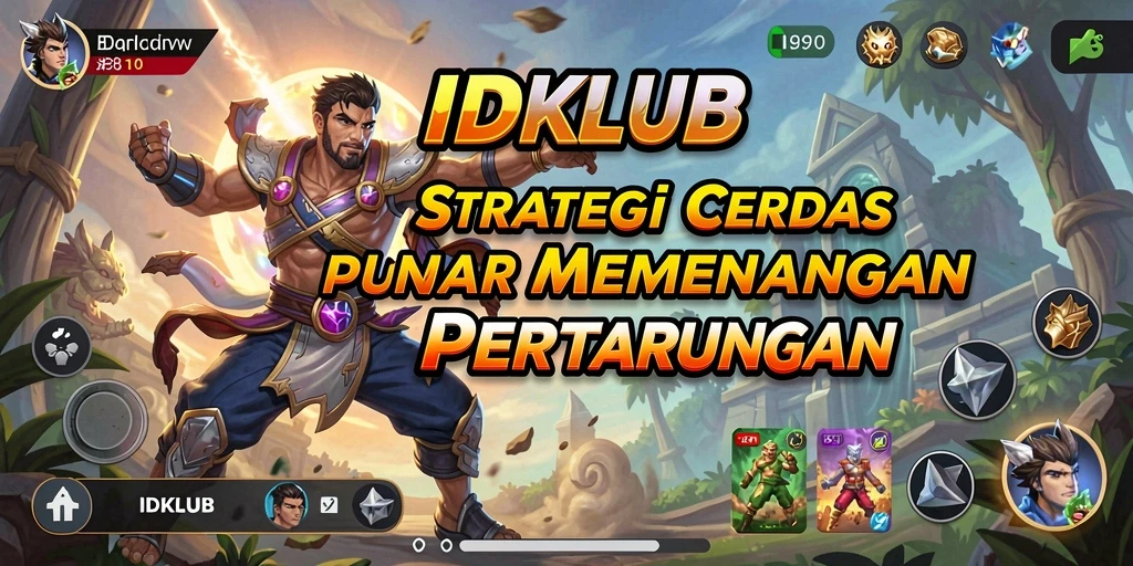 Tampilan gameplay strategi yang intens dan mendalam di IDKLUB.
