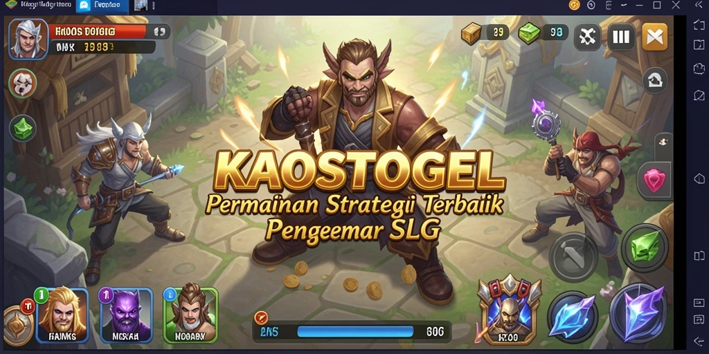Tampilan gameplay KAOSTOGEL yang menampilkan strategi dan interaksi antar pemain.