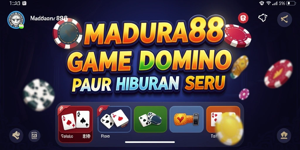 Tampilan gameplay seru dari game Domino MADURA88.