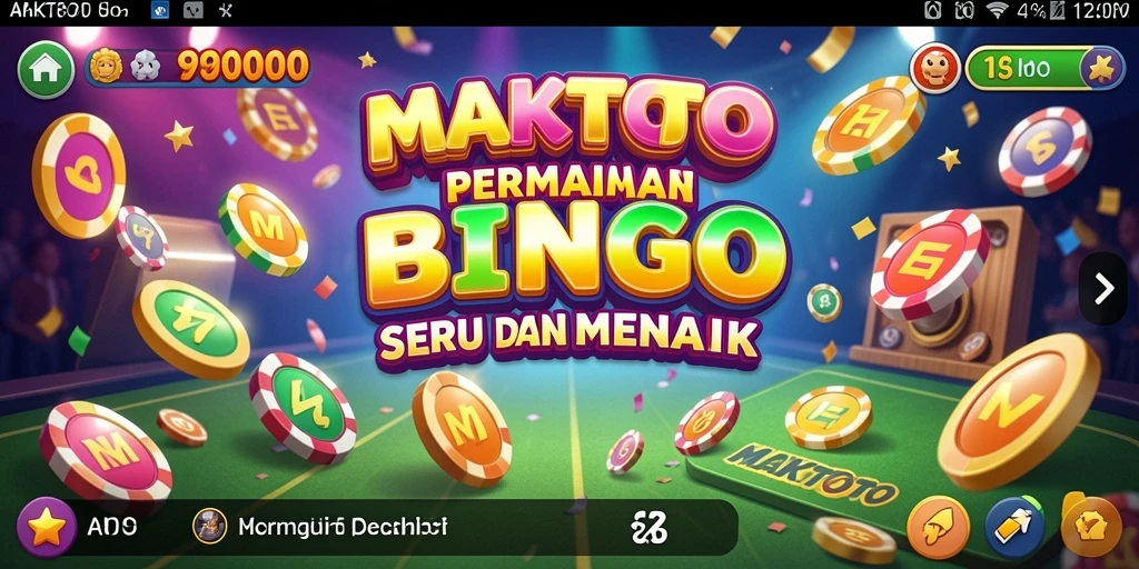 Tampilan gameplay seru di MAKTOTO dengan suasana Bingo yang menegangkan.