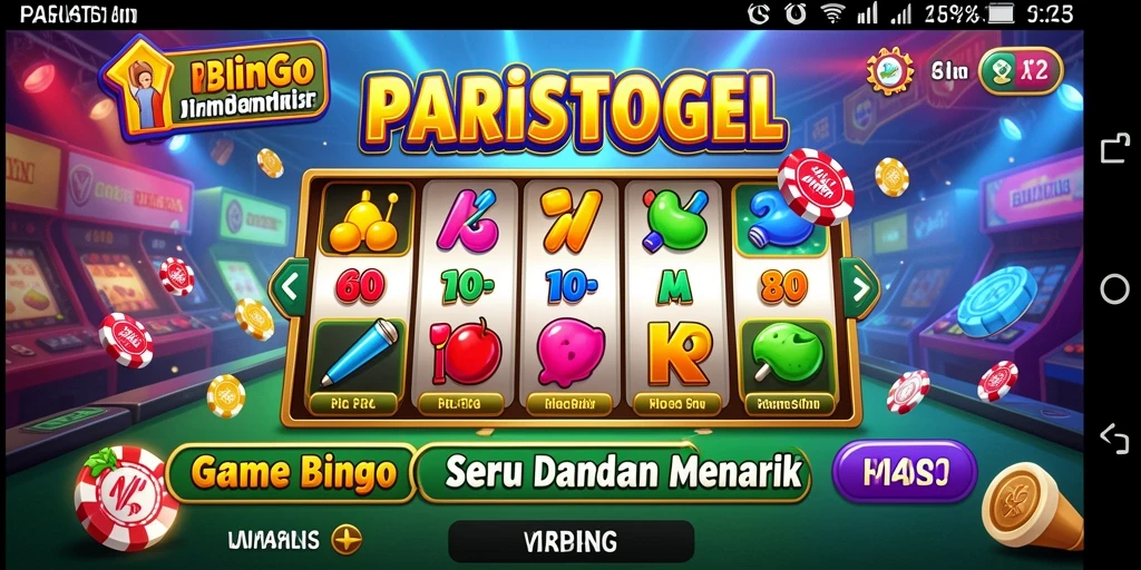 Tampilan seru permainan Bingo di PARISTOGEL.