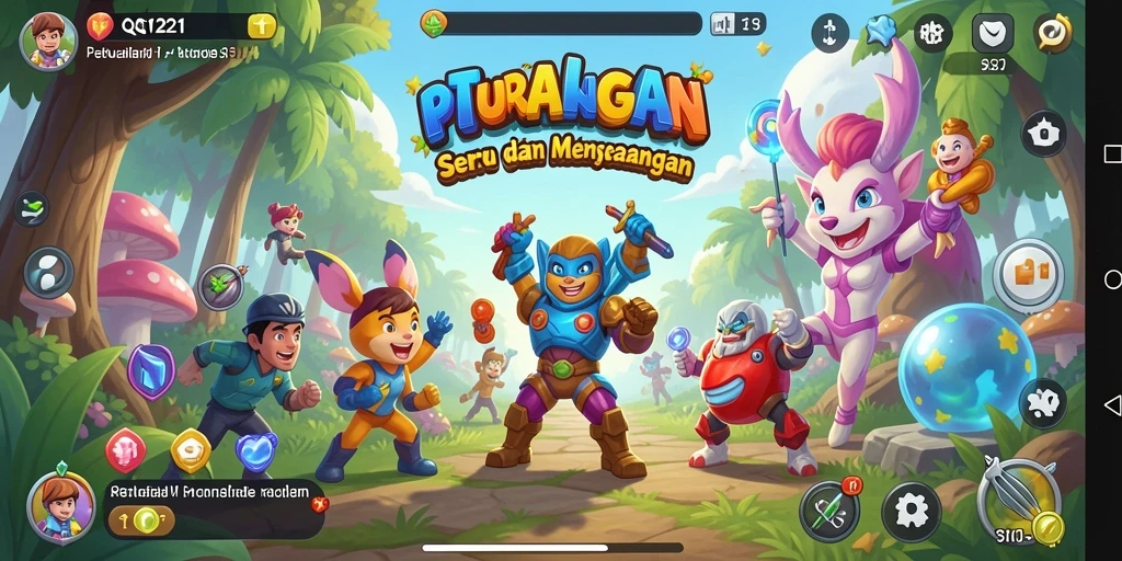 Tampilan gameplay seru di QQ1221, penuh aksi dan tantangan.