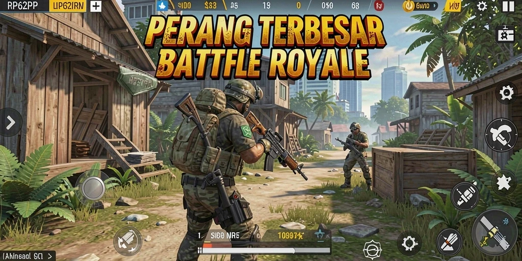 Screenshot dari gameplay RP62RP yang penuh aksi.