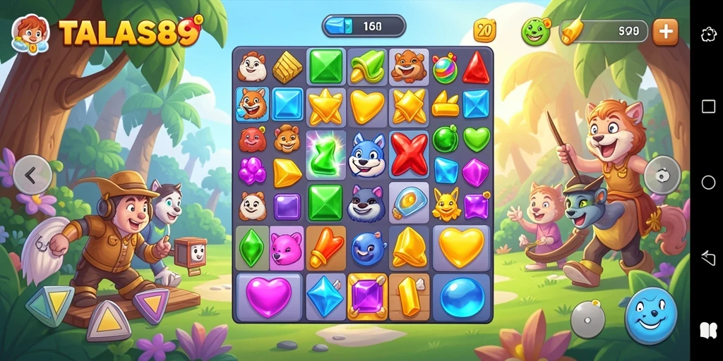 Gameplay seru dan penuh warna dari TALAS89 Match-3.