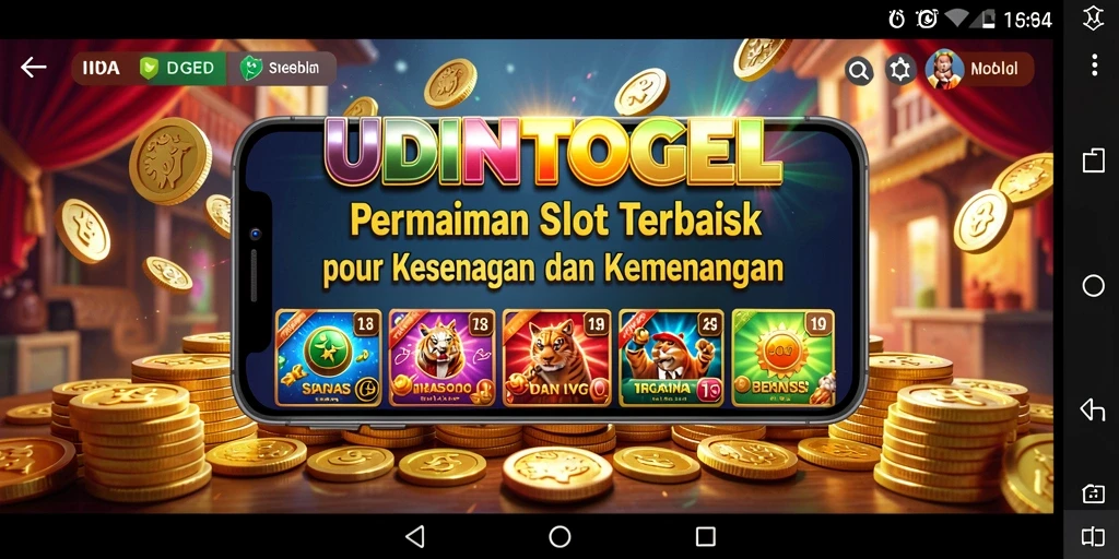 Tangkapan layar gameplay slot yang mendebarkan di UDINTOGEL.