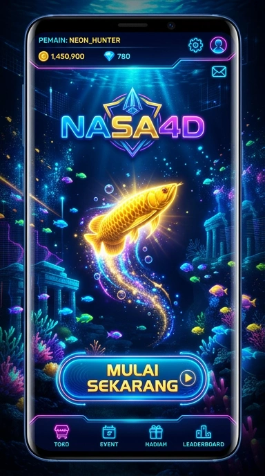 Tampilan awal aplikasi nasa4d yang menarik dan informatif.